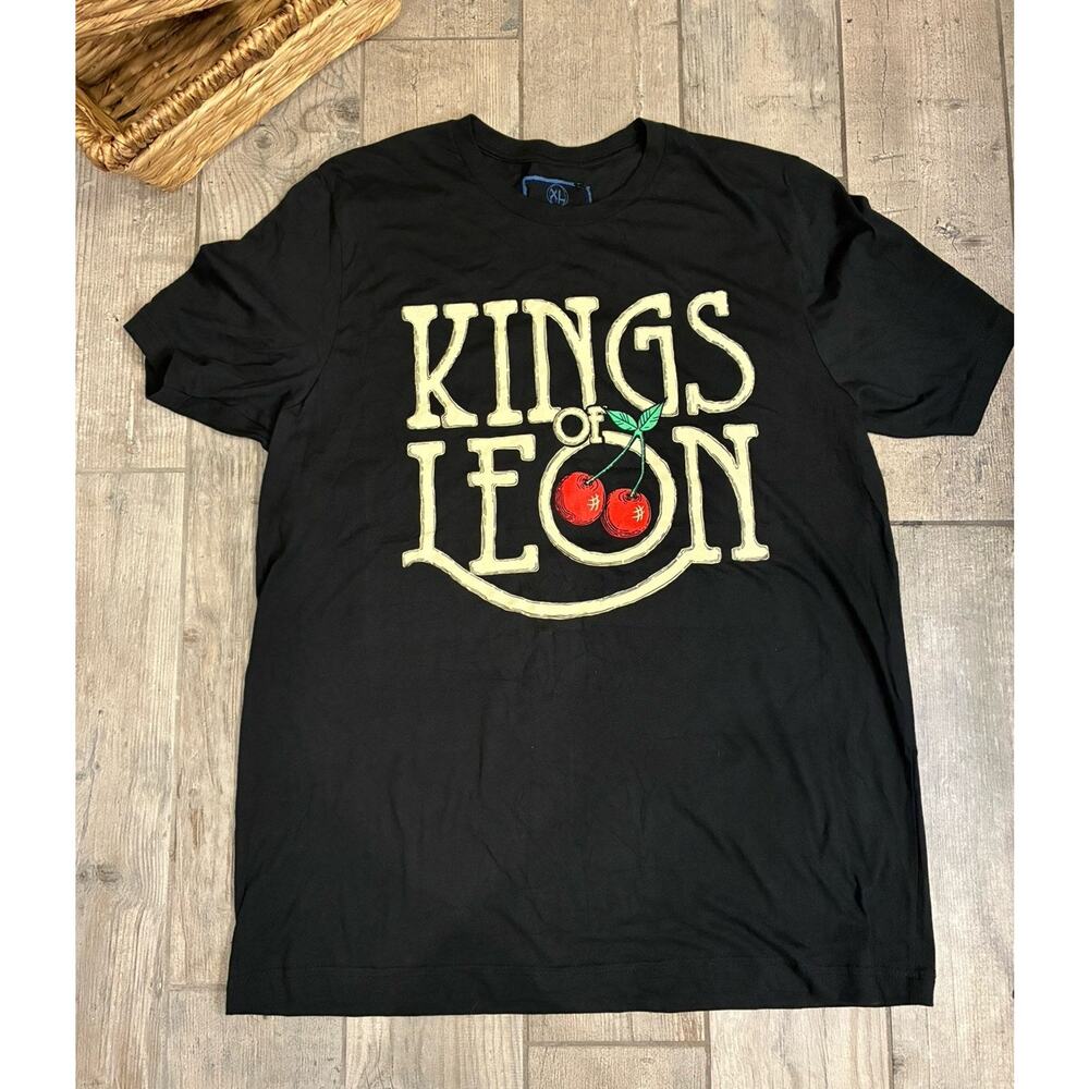 Kings of Leon Retro Cherries Band T-Shirt Black XL Official Merch